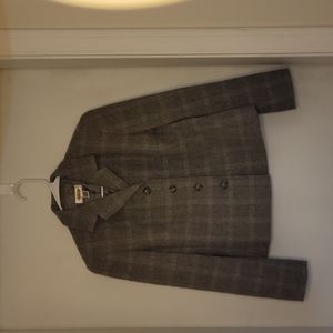 Talbots Grey Plaid Blazer